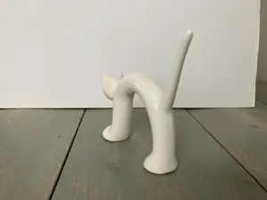 Naaman Porcelain Israel - Kat met holle rug kopen? Bied vanaf 40!