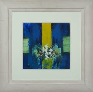 Hans Vanhorck - Acryl op papier, Abstract image - Ingelijst kopen? Bied vanaf 100!