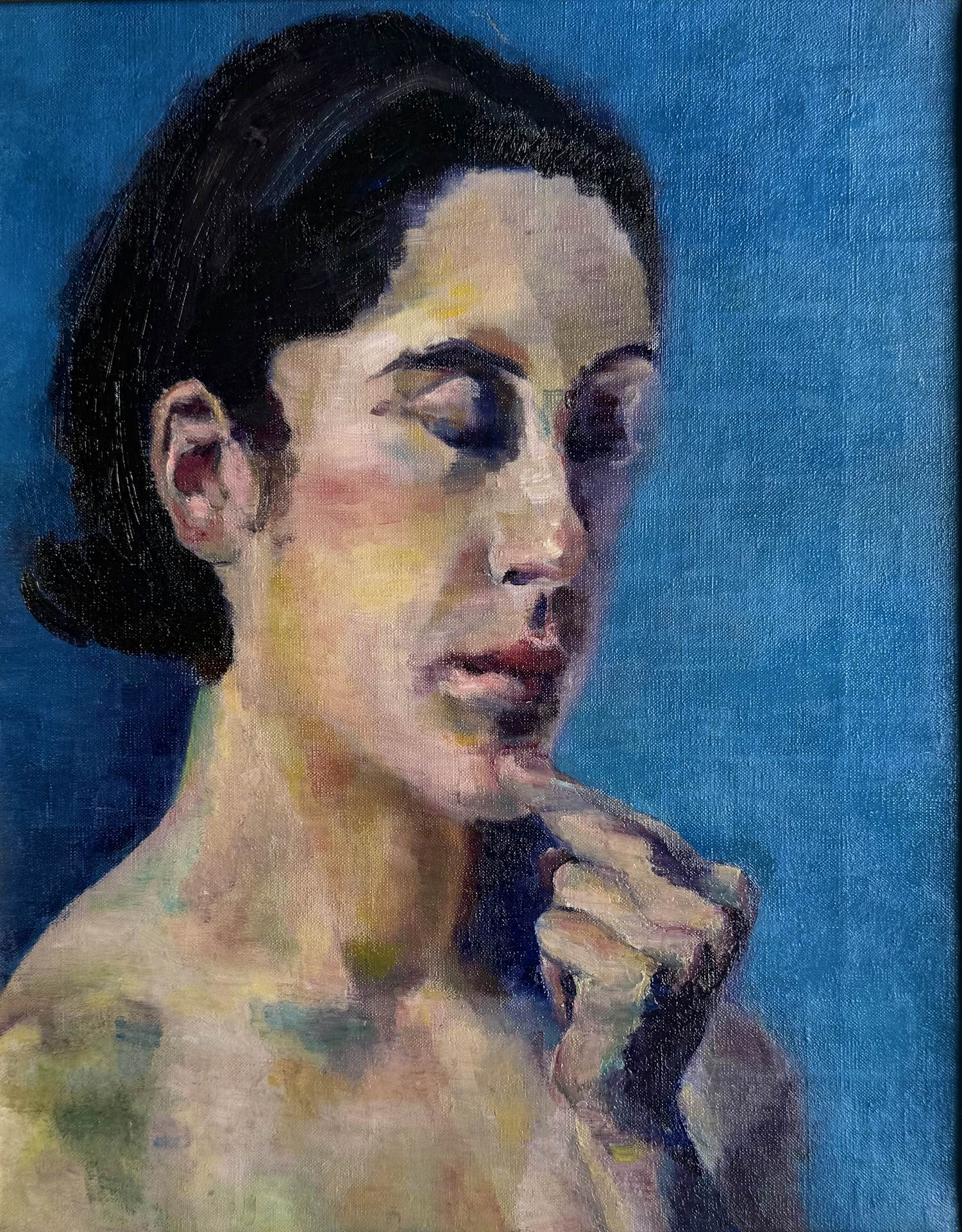Jannetje Prins - Olieverf op doek | 'Portret van een jonge vrouw' | 1932 kopen? Bied vanaf 250!