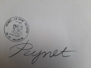 Raymond Peynet - Litho, titel, Une gennillesse par-ci, une caresse par-la on a jamaais fini kopen? Bied vanaf 45!