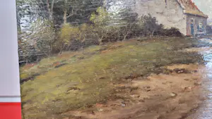 Albert Temming - Landschap met vrouw en kar, koeien en boerderij kopen? Bied vanaf 200!