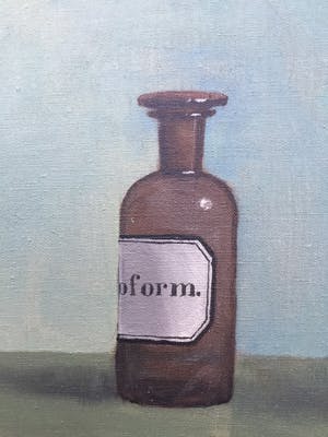 Hans Leyerzapf - olieverf op doek - vroeg werk uit 1976 kopen? Bied vanaf 495!