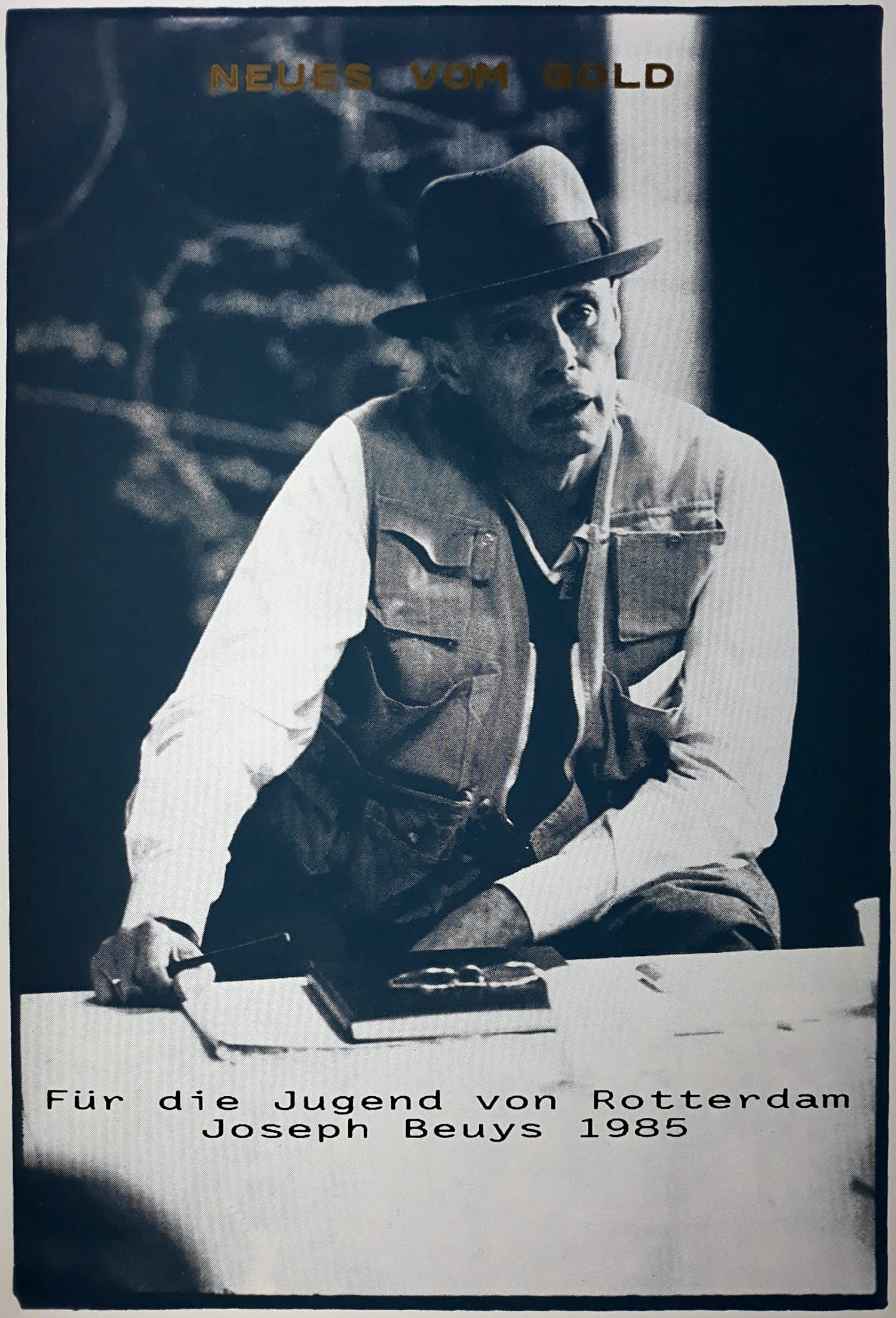 Joseph Beuys - Neues vom Gold, zeefdruk verkocht voor € 175!