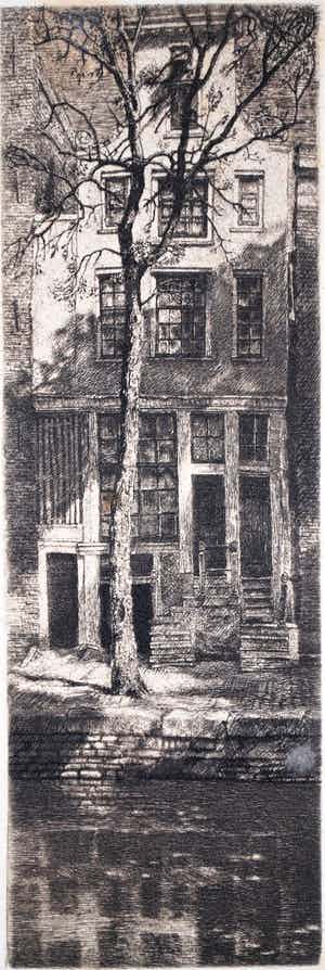 Willem Gerard Hofker - Amsterdam - Bloemgracht - ets verkocht voor € 80!