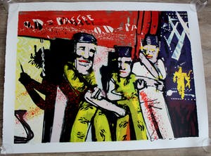 Herman Brood - Grote zeefdruk: backstage kopen? Bied vanaf 375!