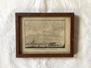 Hendrik Spilman - De Stad DOESBURG te zien van den IJssel. 1743 - Kopergravure, Ingelijst kopen? Bied vanaf 40!