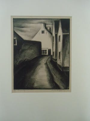 Aart van Dobbenburgh - STRAATJE /// LITHO VAN AART VAN DOBBENBURGH kopen? Bied vanaf 70!