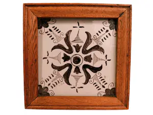 Porceleyne Fles - Drie antieke Delftsblauwe tegels van geglazuurd aardewerk, 18e eeuw. kopen? Bied vanaf 64!