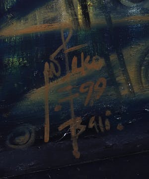 Niet of onleesbaar gesigneerd - Acryl op doek, Bali (Zeer Groot) kopen? Bied vanaf 10!