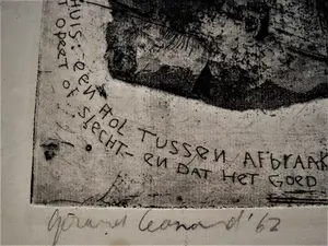 Gerard Leonard van den Eerenbeemt - Meester-Graficus -1962 - - GROTE e.a. ETS - "wij weten alles van steen af" " kopen? Bied vanaf 1!