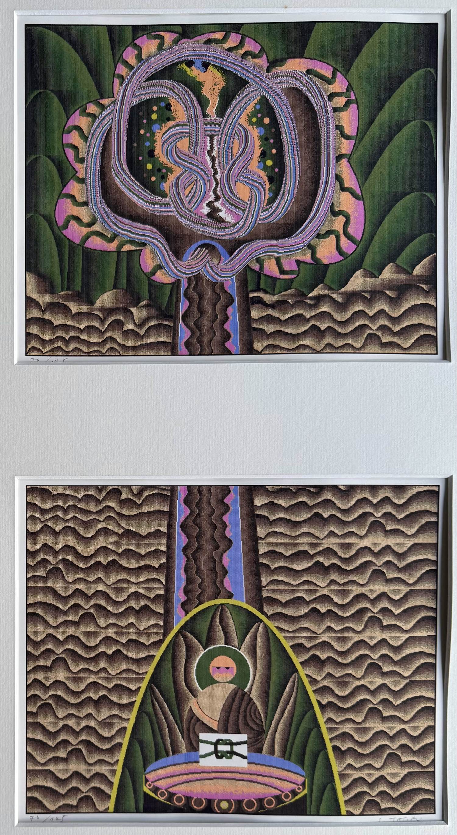 Shinkichi Tajiri - handgesigneerde computerprint | 'Zonder titel' | Tweeluik kopen? Bied vanaf 400!