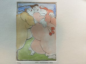 Ada Breedveld - Vrijheid, 2 Dames en 3 Tulpen, Opgetilde Dame kopen? Bied vanaf 75!