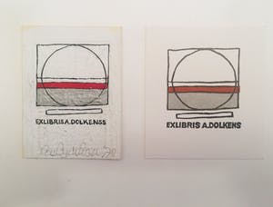 Cees Andriessen - Ex Libris en 3 originele lino platen kopen? Bied vanaf 32!