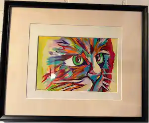 Zippora Sahanaja - Curious Cat van Zippora meijer verkauft für € 40!