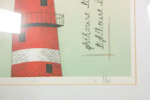 Helmut Böhm - Ets, Lighthouse - Ingelijst kopen? Bied vanaf 50!