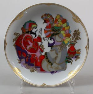 Rosenthal - Bjorn Wiinblad, porseleinen bord Golden Orient kopen? Bied vanaf 12!