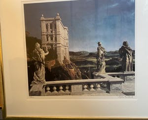 Carel Willink - Zeefdruk - Landschap met Museum kopen? Bied vanaf 350!