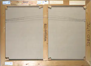 Adrian de Gijzel - Acryl op doek, Vlucht met kousen (Groot) kopen? Bied vanaf 1!