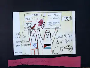 Menashe Kadishman - Zeefdruk: Roadmap to peace - 2003 kaufen? Bieten Sie von 150!