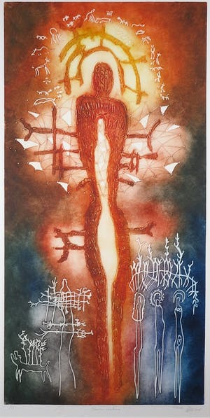 Ad Arma - Gemengde techniek, Human Antema - Ingelijst (Groot) kopen? Bied vanaf 100!