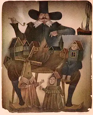 Adolf Born - Litho, Nederlandse idylle verkauft für € 1100!