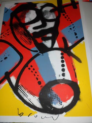 Herman Brood - Zeefdruk: Vliegtuig 4. kopen? Bied vanaf 175!