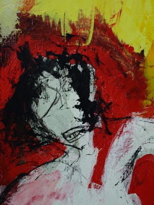 Menno Bauer - Acryl op doek , Bedrieglijk is de stilte - ingelijst - GROOT - 116 x 95 cm kopen? Bied vanaf 1!