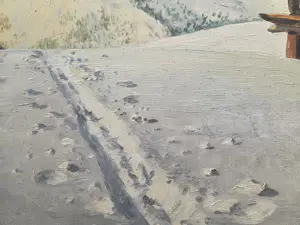 Fons Verstraeten - Berglandschap. Sneeuw. Mont Blanc? Matterhorn? kopen? Bied vanaf 299!