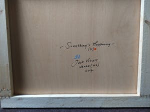 Jack Vissers - Something's Happening -acryl op hout kopen? Bied vanaf 115!