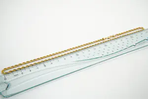 1 - Sierlijk, zo goed als nieuw - hoog gehalte -22 krt geel-gouden koord-collier kopen? Bied vanaf 390!