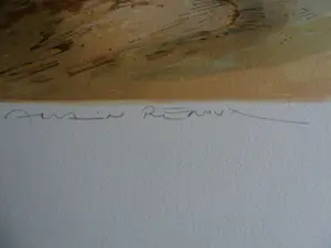 Allain Renoux - BRUGGETJE LANGS DE RIVIER / KLEURLITHO kopen? Bied vanaf 30!