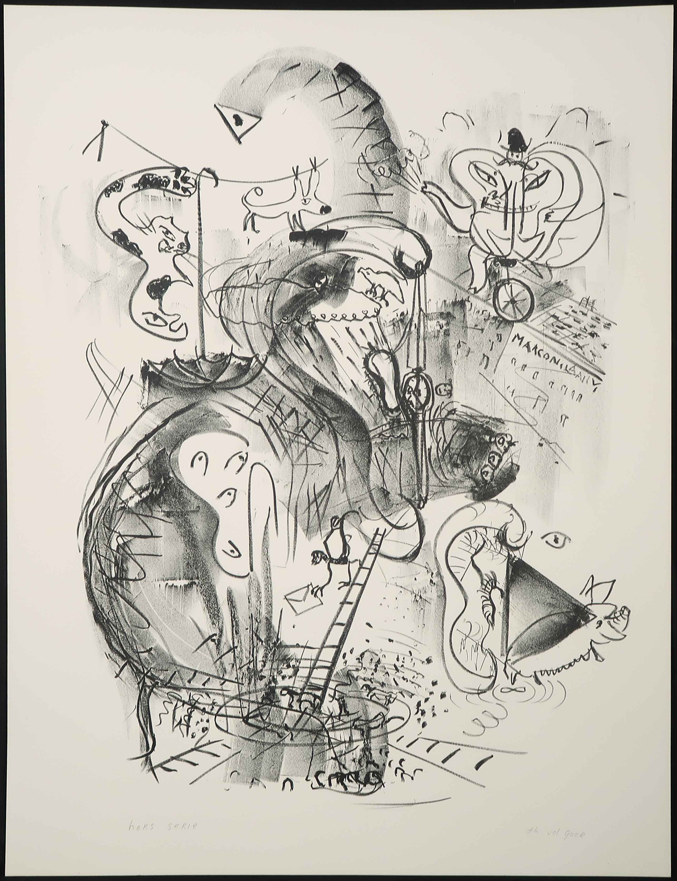 Theo van de Goor - Litho, Zonder titel kopen? Bied vanaf 20!