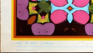 Shinkichi Tajiri - My secret garden no 2, gesigneerde offset kopen? Bied vanaf 75!