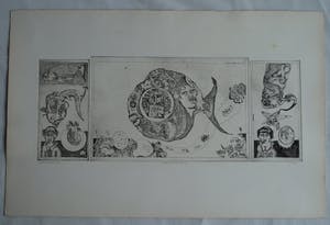 Ab Steenvoorden - Ets , Monument der Vissen – Surrealistische voorstelling, 1971 - 16½ x 41 cm kopen? Bied vanaf 1!