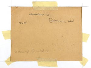 Gerard Grassere - "Droomland" slapend meisje met bloemvaas en zonsopgang. 1950. kopen? Bied vanaf 20!