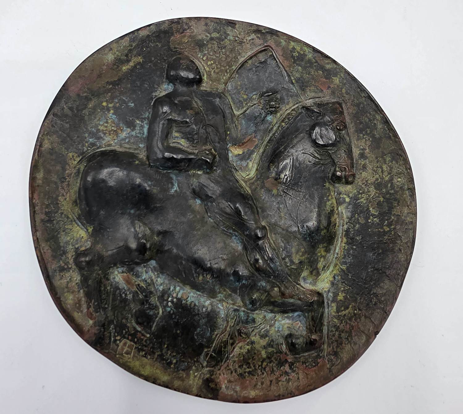 Buy Fons Bemelmans - Ridder te paard (grote) Bronzen plaque? Bid from 395!