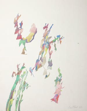 Henri Plaat - Gouache en inkt op papier, Zonder titel kopen? Bied vanaf 50!