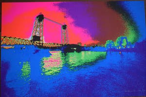 Henk van der Vet - De Hefbrug Rotterdam - 1987 kopen? Bied vanaf 50!