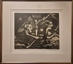 Fred Bervoets - Grote handgesigneerde ets – 4/50 – 1980 kaufen? Bieten Sie von 285!