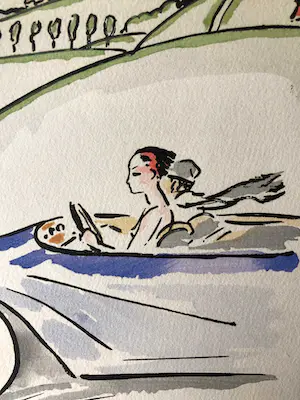 Kees van Dongen - Kees van Dongen - In de auto - 1925 kopen? Bied vanaf 175!