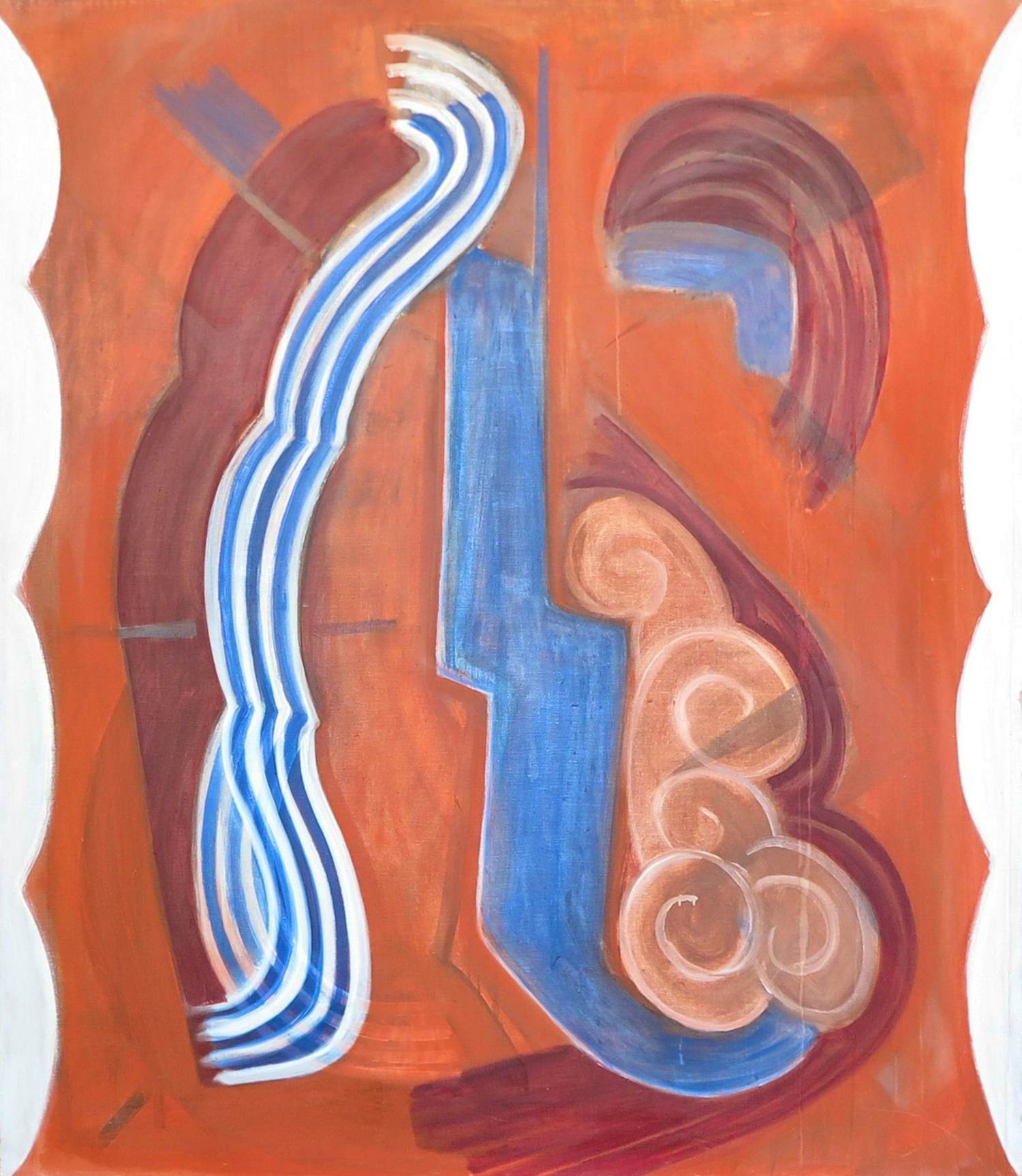 Kees Voorbraak - Olieverf op doek, Zonder titel - Ingelijst (Zeer Groot!) verkocht voor € 120!