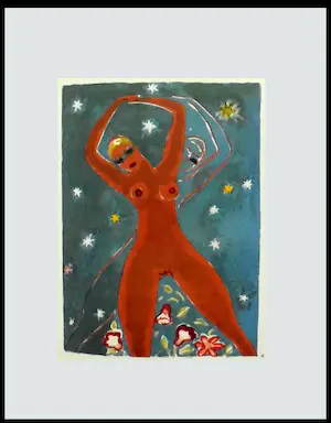 Kees van Dongen - Houtgravure 1955 " La Nuit " uit 1001 nacht kopen? Bied vanaf 75!