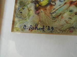 Carla Schot - Olieverfschilderij - Figuren [6-10-27] kopen? Bied vanaf 60!