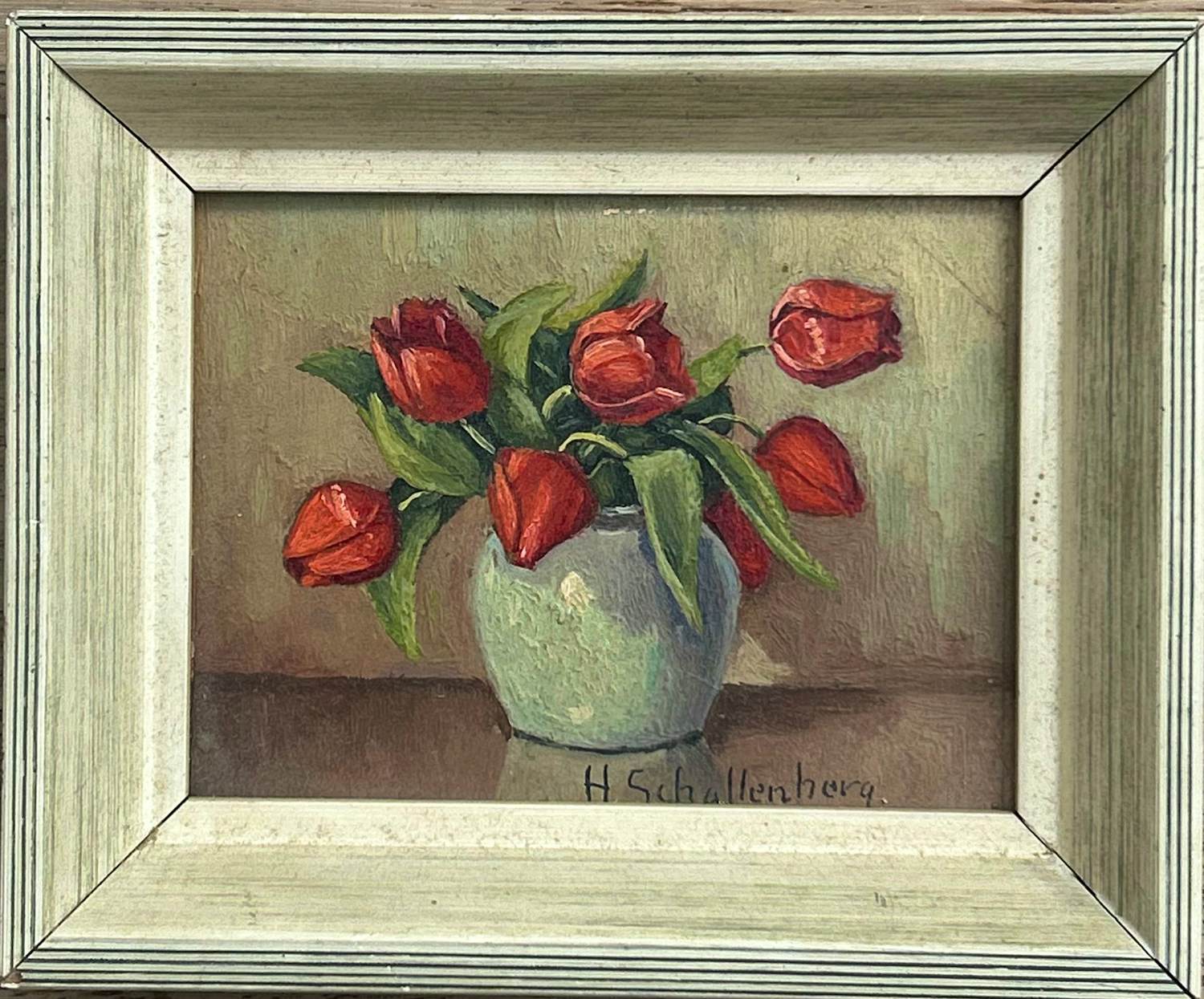 Huibert Schallenberg - Vaas met bloemen (Stilleven) kopen? Bied vanaf 30!