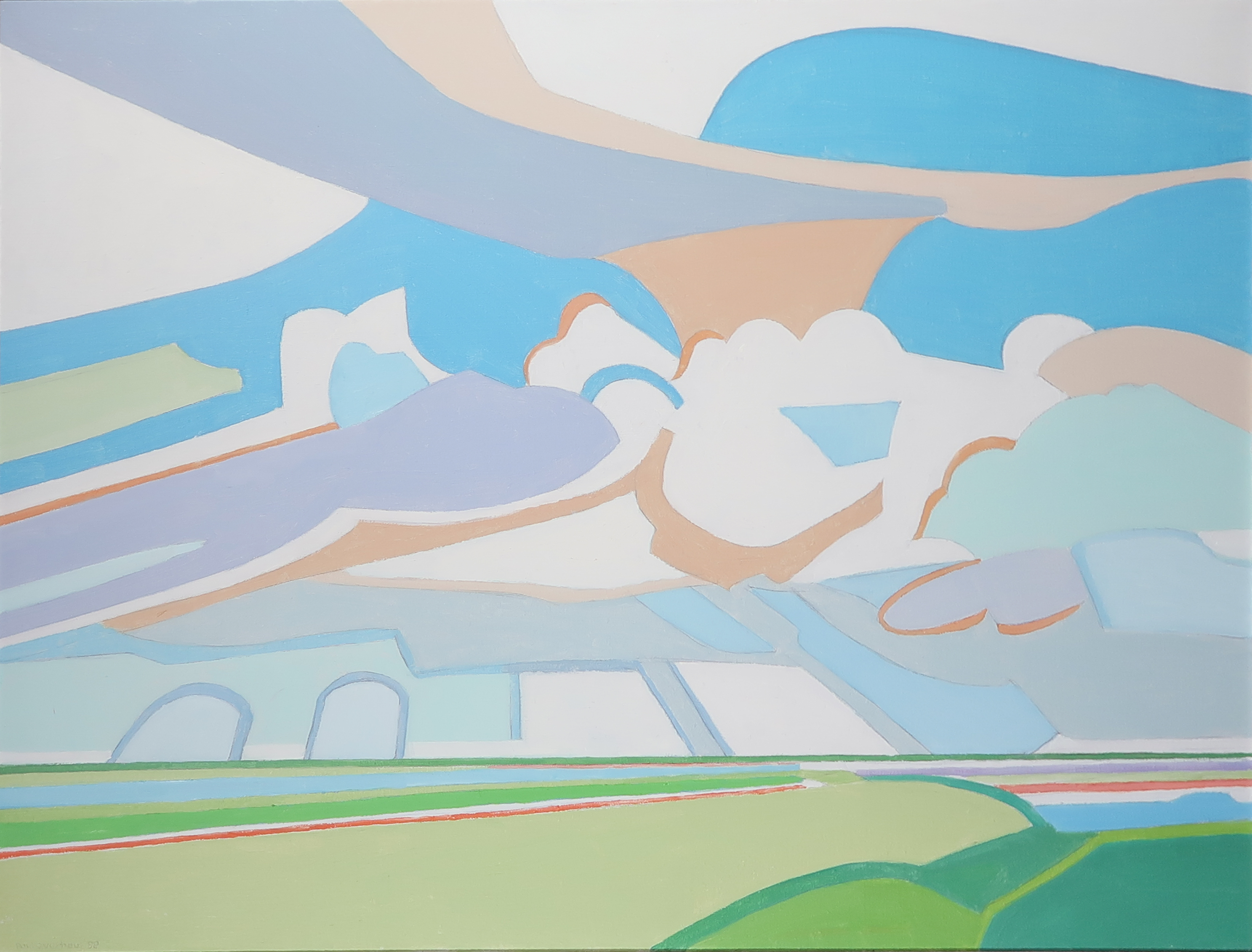 Paul Overhaus - Olieverf op doek, Wolken - Ingelijst kopen? Bied vanaf 100!