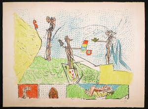 Roberto Matta - Litho, Zonder titel kopen? Bied vanaf 1!