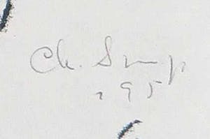 Christine Spierings - Monotype, z.t. Zeemeermin met vissen kopen? Bied vanaf 1!