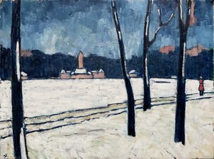Jan Willem Versteeg - Landscape with Snow kopen? Bied vanaf 105!