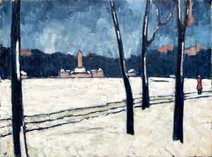 Jan Willem Versteeg - Landscape with Snow verkocht voor € 105!