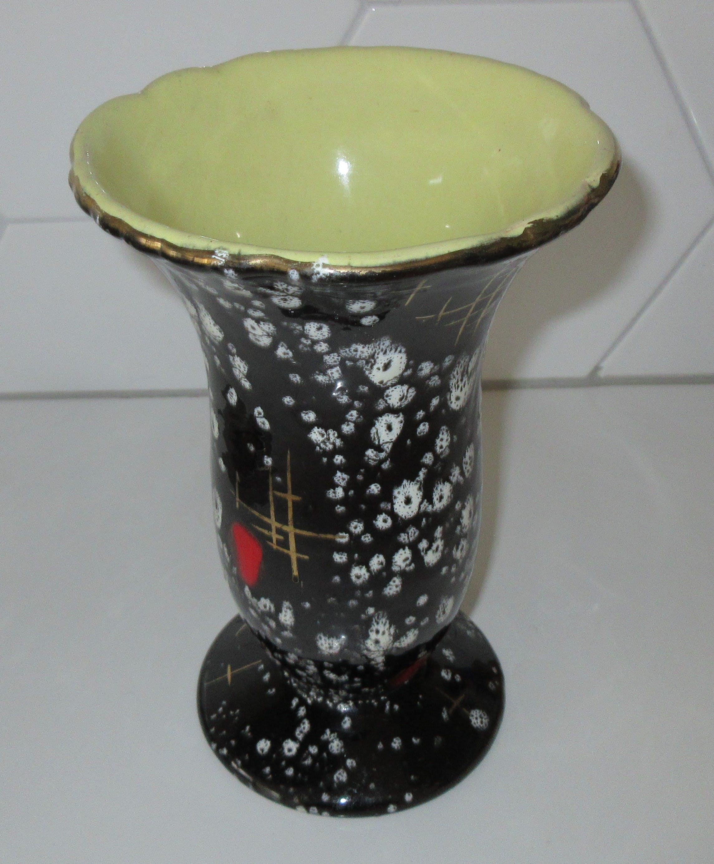 Carstens Tonnieshof - Fifties hand beschilderde aardewerk vaas kopen? Bied vanaf 1!